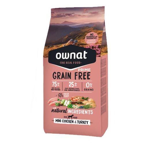 Ownat mini adult chiken & turkey 3kg
